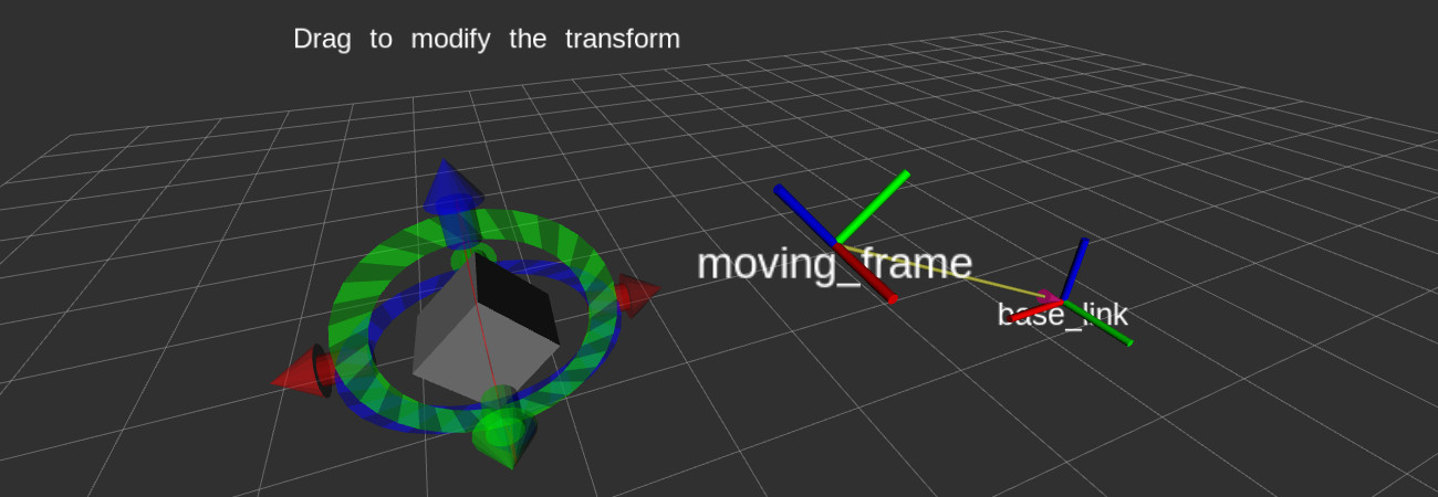 How to set a static transform with our interactive RVIZ tool
